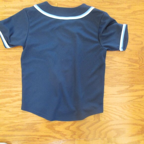 Genuine Merchandise Tampa Bay Rays blue baseball top Size S 6/7 - Picture 4 of 4